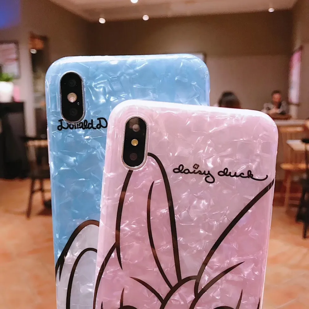 Силиконовый чехол для iphone 11pro XS MAX XR 6s 7 8 Plus funda donald duck diamond apple iphone 11pro Max чехол