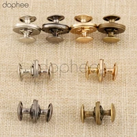 dophee 10sets 1418mm thin strong magnetic snap double sided rivets stud closure clasp fastener parts for wallet bags clothes