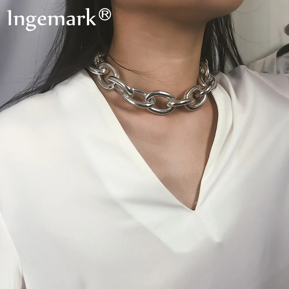 Женский браслет на щиколотке Ingemark массивная цепочка в стиле панк ожерелье NE + BA