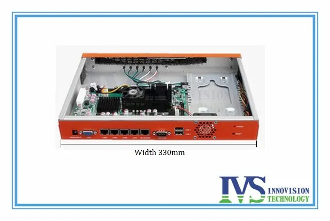 Компактный стильный алюминиевый фронтальный маршрутизатор 1U сервер/сервер