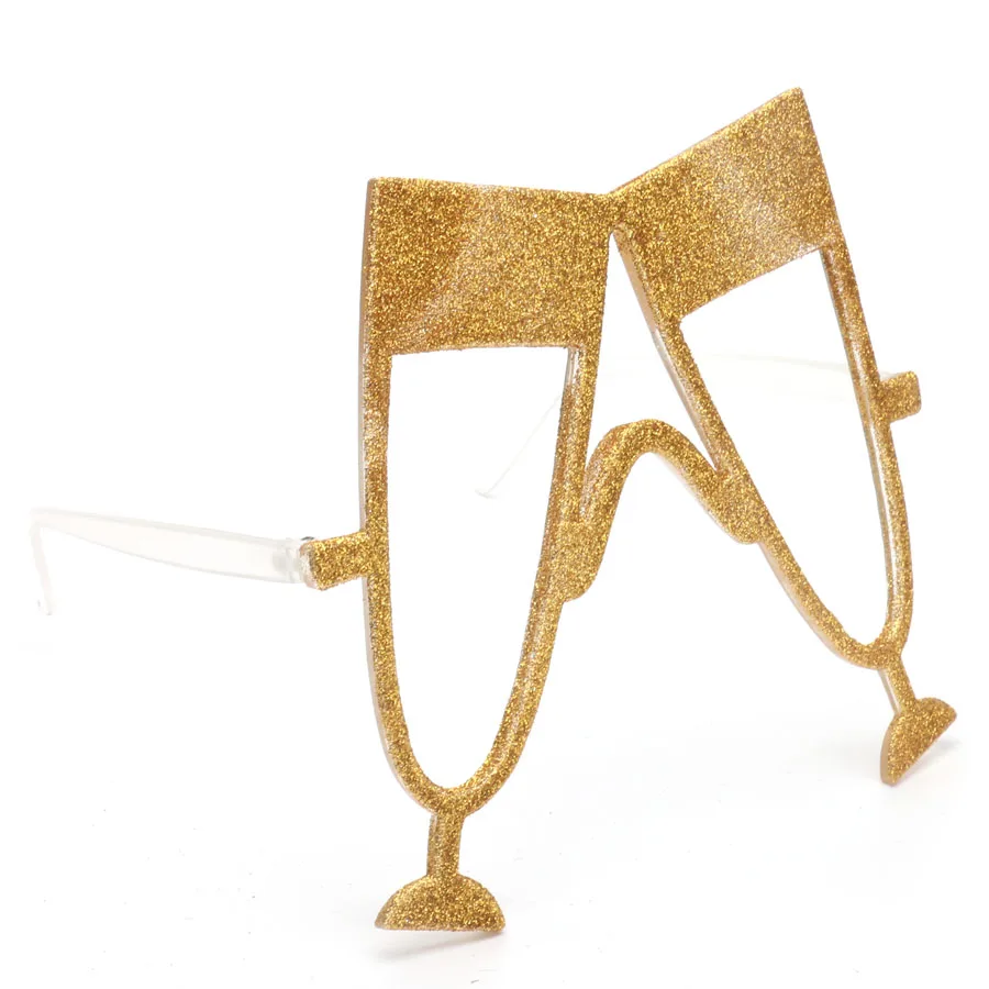 Забавные золотые блестящие бокалы цвета шампанского для вечеринок в винном