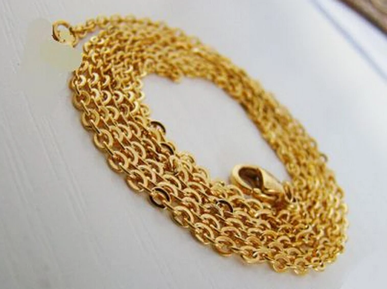 Ожерелье-цепочка из нержавеющей стали 2 мм 18 6 дюйма 10 шт. | Украшения и аксессуары