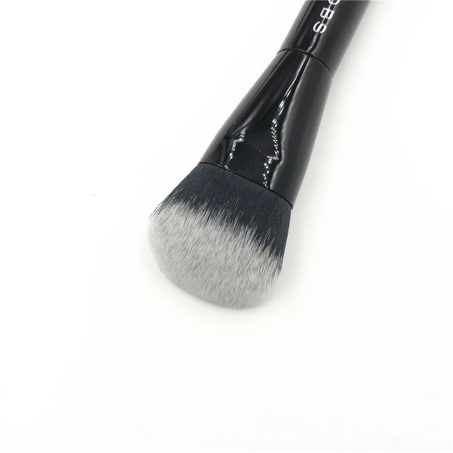 MJ The Face 2 Foundation Sculpting Кисть для макияжа Черная Металлическая Угловая бронзовая основная Косметическая кисть для лица с бумажной коробкой