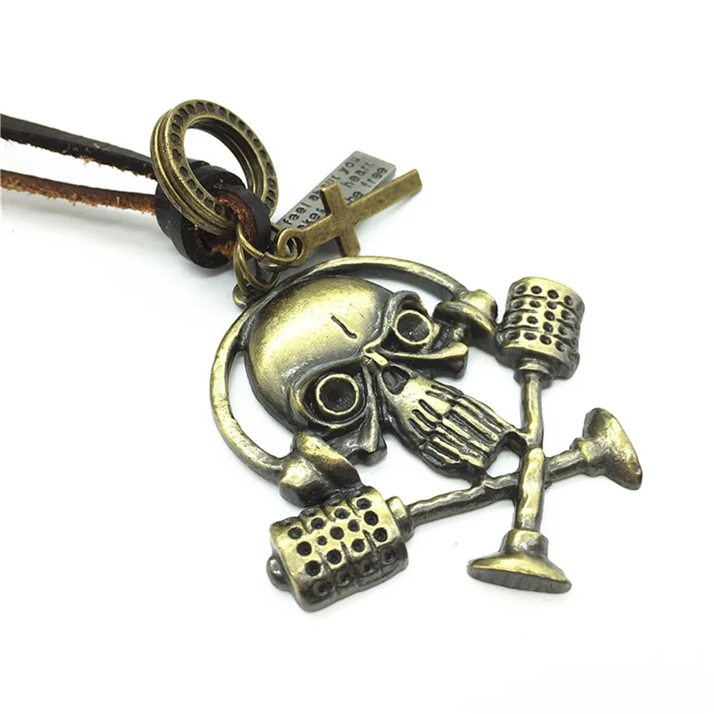 Кольца из натуральной кожи для мужчин и женщин Длинные повседневные Бронзовые