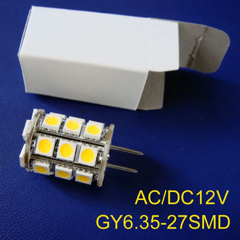 

High quality AC/DC12V GY6.35 led bulbs 27SMD high quality 5050 led GY6.35 lighting (free shipping 50pcs/lot)