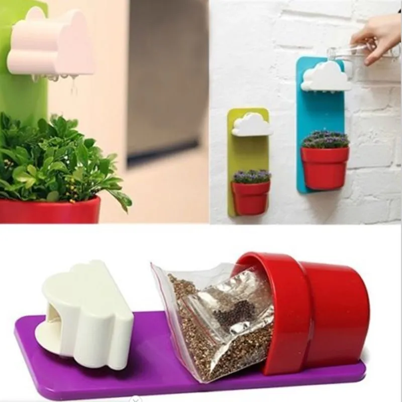 Креативные облака дождливый горшок настенный цветочный двора домашние