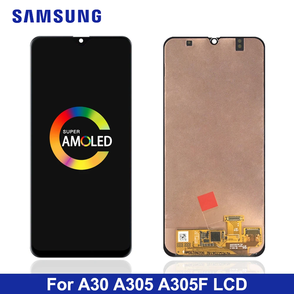 6,4 ''lcd для samsung Galaxy A30 SM-A305FN/DS A305F/DS A305 lcd кодирующий преобразователь сенсорного экрана в сборе Замена