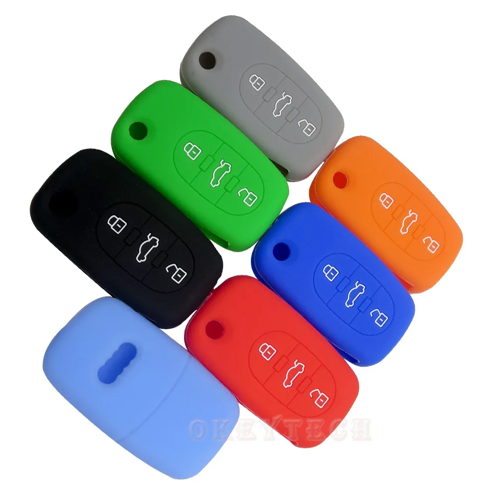 Силиконовый чехол OkeyTech с 3 кнопками откидной Складной Дистанционный силиконовый