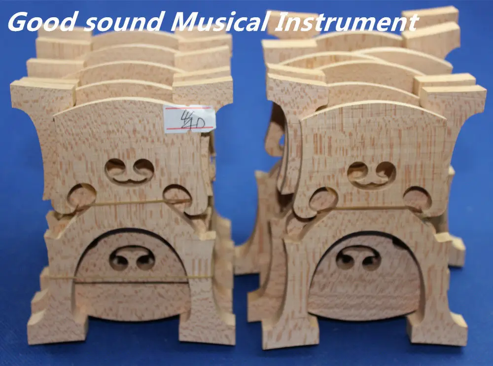 

3 pc high quality French style solid maple wood 4/4 cello bridge dried 20 years
