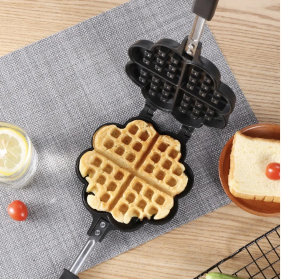 DIY антипригарная металлическая Форма для вафли в форме сердца форма выпечки