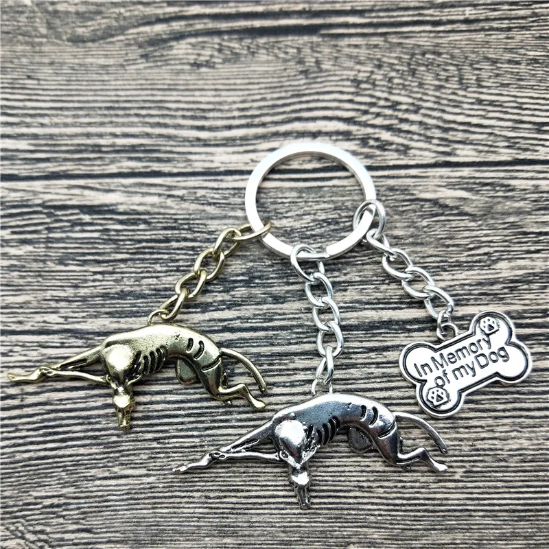 Новинка итальянский брелок для ключей Greyhound Модная бижутерия домашних питомцев