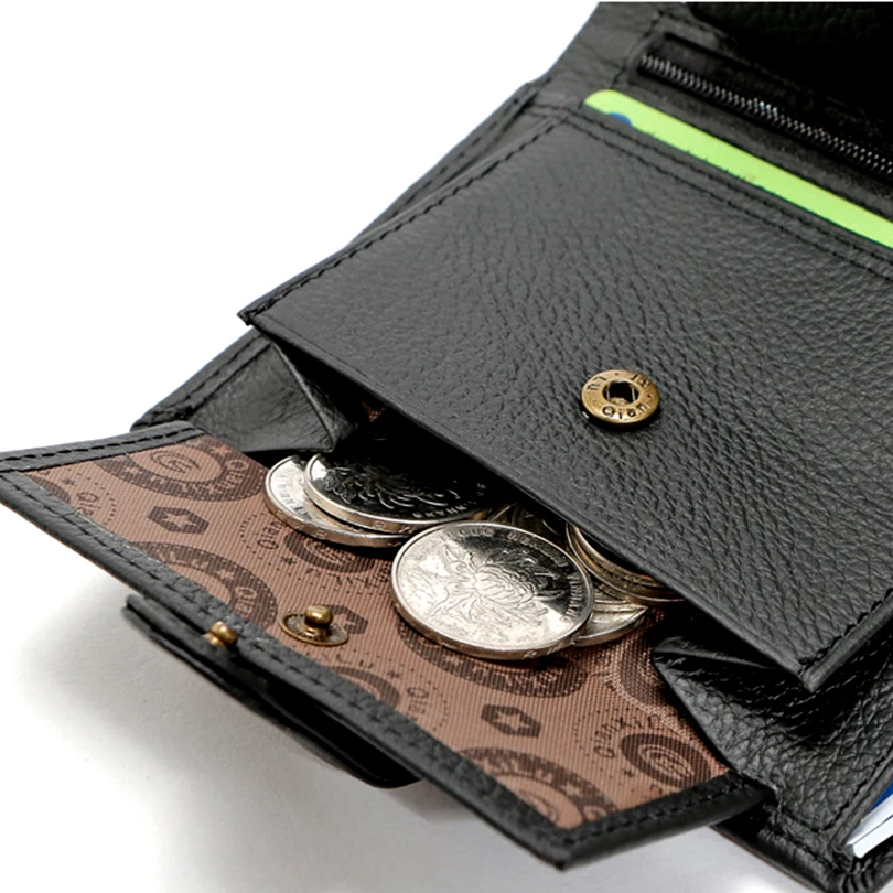 100% кошелек из натуральной кожи многофункциональные кошельки для мужчин с