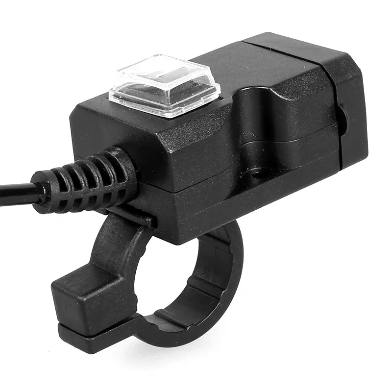 DSMOTEK Универсальный держатель для телефона мотоцикла USB зарядное устройство DC 9 24V 5