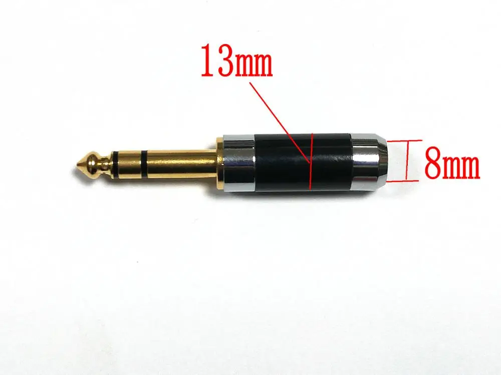 Латунный разъем 6 3 мм для пайки Позолоченный 10 шт.|plug 6.3mm|plug goldplug mono |