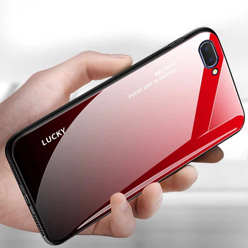 6 2 дюйма для OPPO Realme C1 мобильный телефон чехол C 1 закаленное стекло задняя крышка