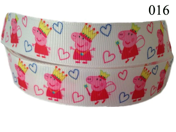 5 м/лот мультфильм напечатанный Grosgrain ленты 7/" 22 мм пробки для бутылок DIY ручной работы подарочная упаковка декоративные ленты Шитье - Цвет: 016
