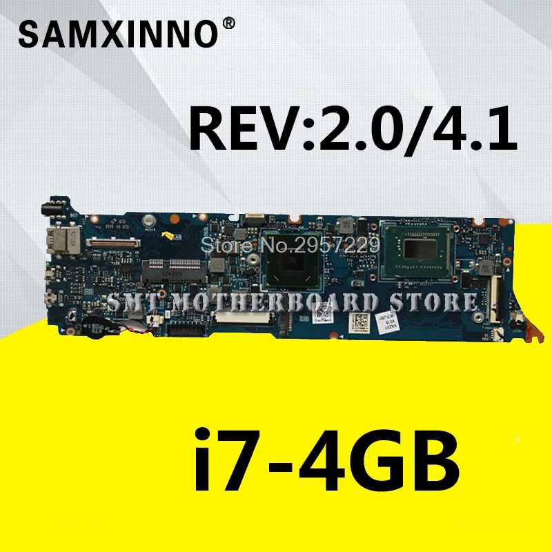 UX31A материнская плата i7 cpu 4G ram REV4.1 для ASUS UX31A UX31A2 материнская плата для ноутбука UX31A материнская плата UX31A тест материнской платы ОК