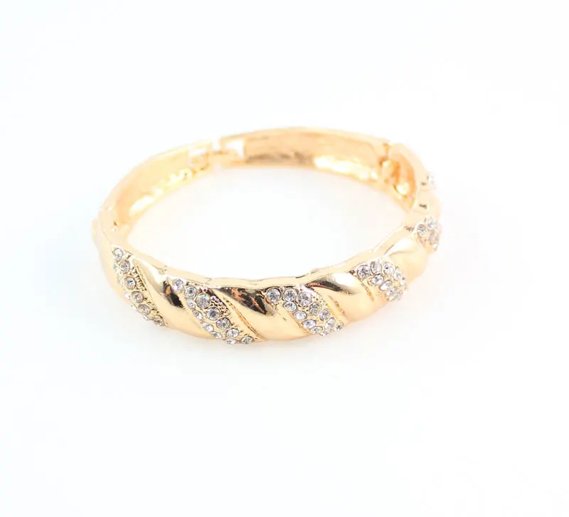 Новые африканские Ювелирные наборы золотой цвет Трендовое ожерелье серьги