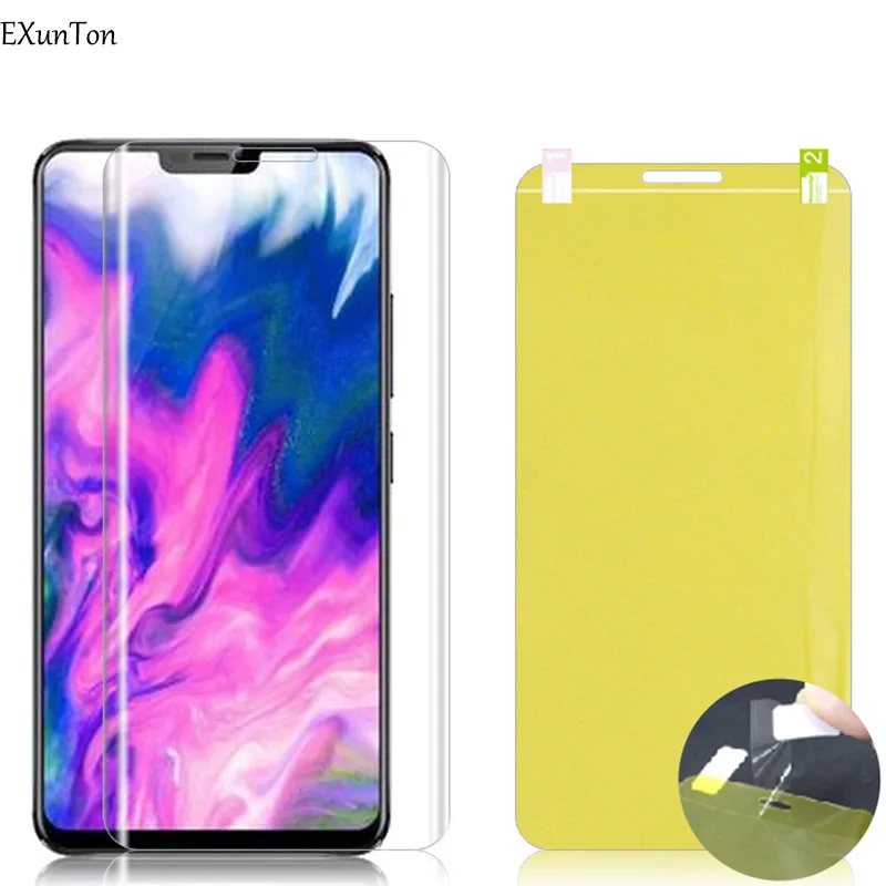 EXUNTON TPU пленка для VIVO V11 Pro V9 V7 Plus мягкая защитная (не закаленное стекло) Y75 Y79 Y85
