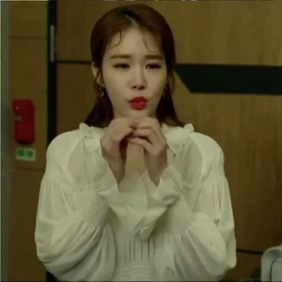 Стильная рубашка с длинным рукавом весна лето надписью Touch Your Heart Yoo In Na шифоновая