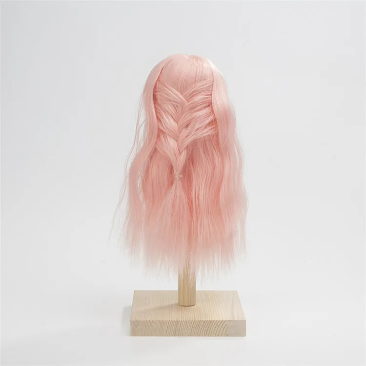 Парики Для шарнирных кукол длинные афро розовые волосы для 1/3 1/4 BJD/SD куклы Термостойкое волокно