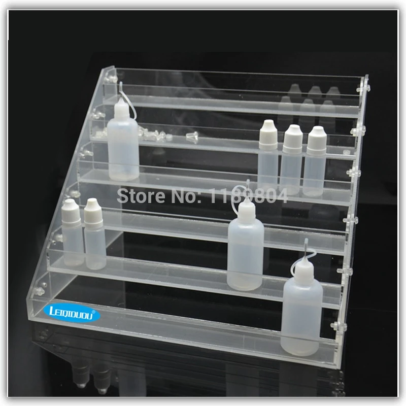 Leiqidudu 1pcs Transparent electronic cigarette acrylic display holder rack showing stand e cig shelf liquid bottle|electronic bottle|cigarette