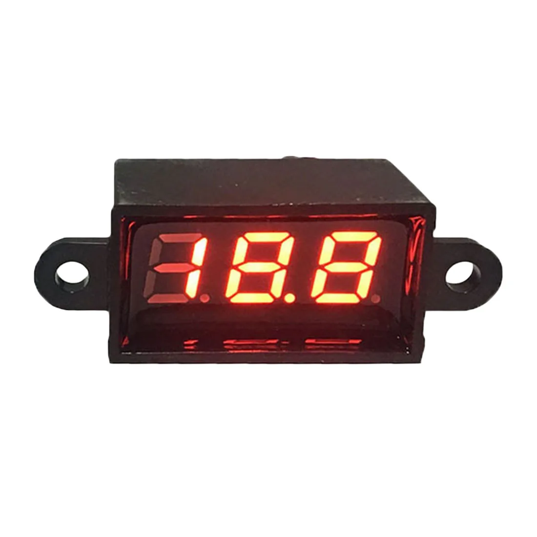 LED Red 0,28 дюймов 12 в мини цифровой светодиодный водонепроницаемый вольтметр DC3-30V автомобильный мотор диапазон авто Электрический амперметр напряжения - Цвет: LED Red