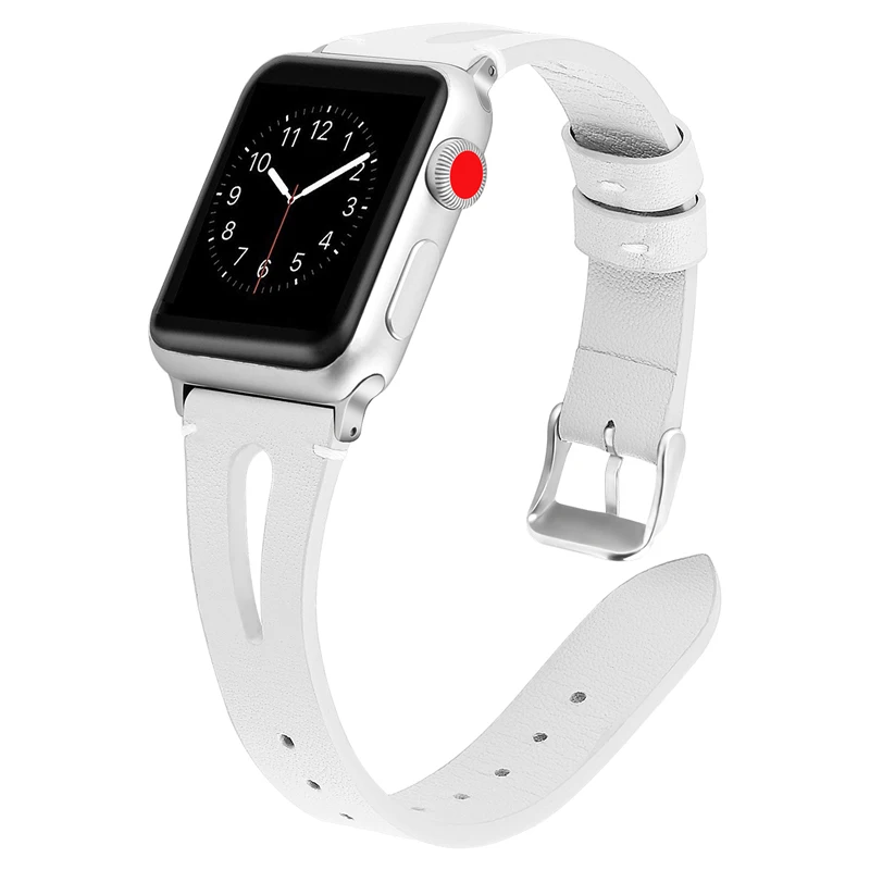 Ремешок из натуральной кожи для apple watch band 40 мм 38 44 42 браслет с принтом iwatch correa series