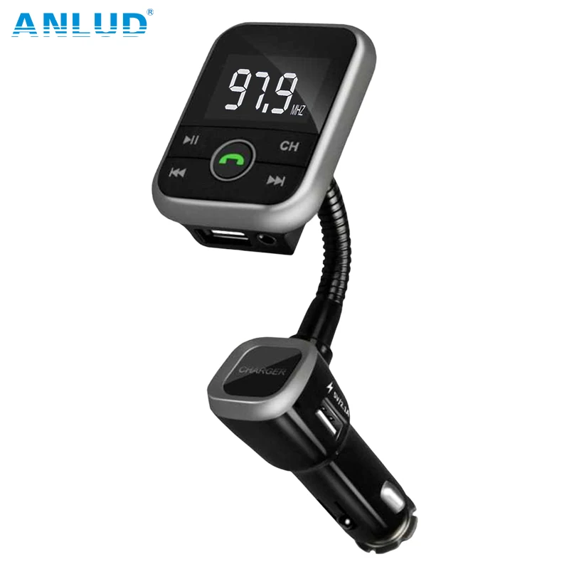 ANLUD Bluetooth Fm трансмиттер с USB разъемом для авто автомобильный mp3 плеер поддержка CD