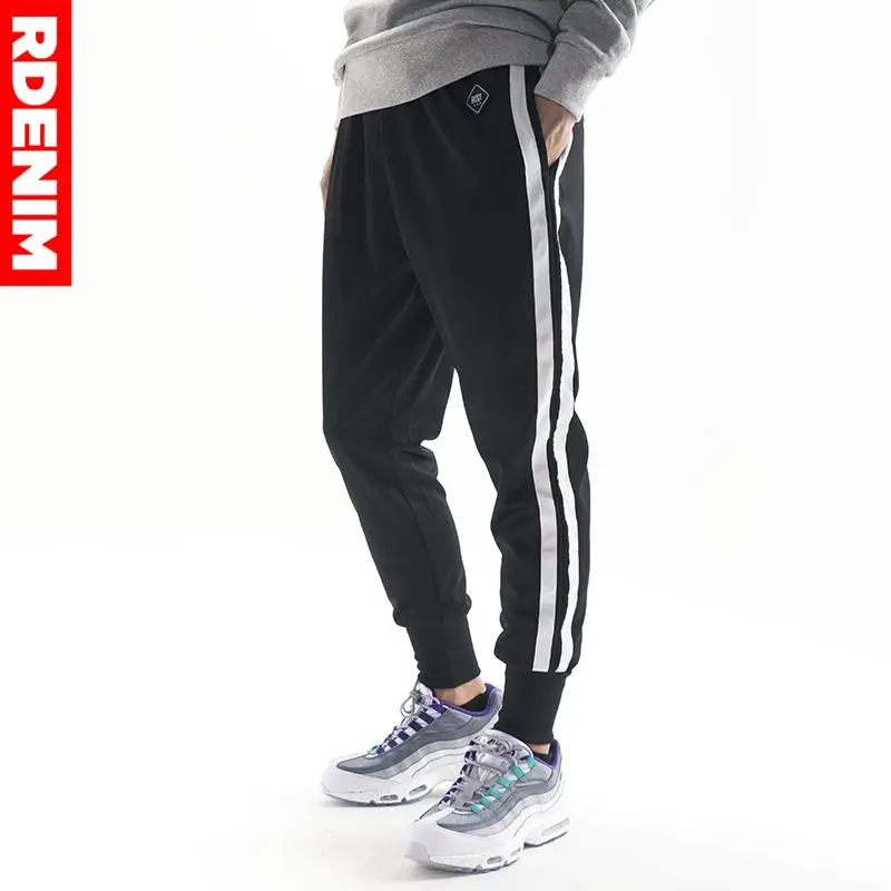 2019 мужские брюки для фитнеса повседневные Брендовые спортивные в стиле хип-хоп