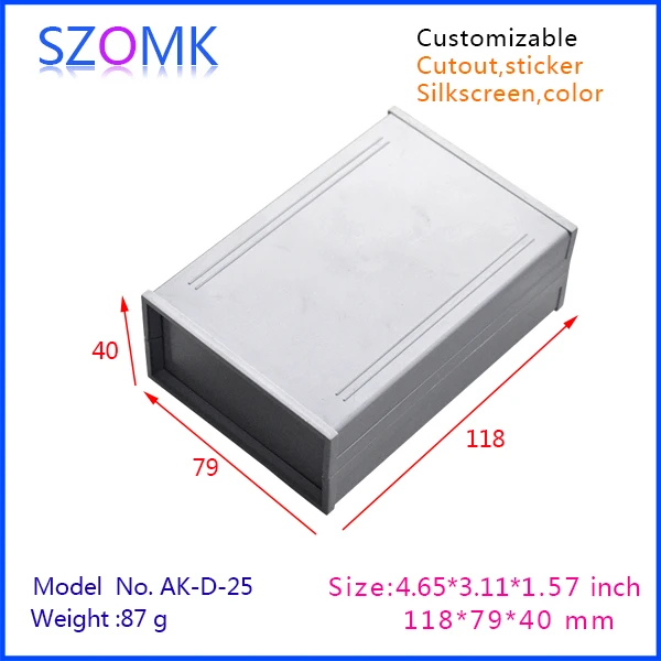 10 шт./лот корпус оборудования для GPS-трекера и корпуса из АБС-пластика 118x79x40 мм |