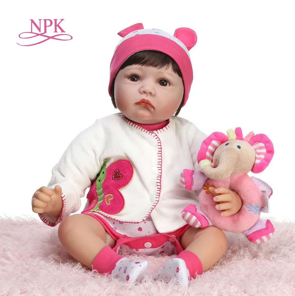 Куклы реборн NPK 55 см силиконовые детские реалистичные игрушки для девочек кукла