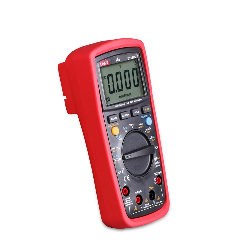 UNI-T UT139C LCD Digital Multimeter Auto Range True RMS Meter Handheld Tester 6000 Count Voltmeter Temperature Test | Инструменты