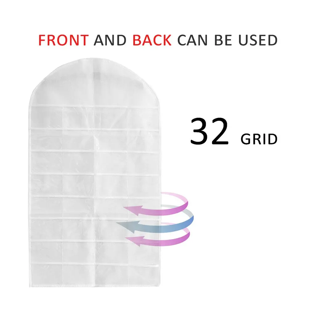 32 Слота двухсторонние кольца ювелирные изделия подвесной органайзер нетканый