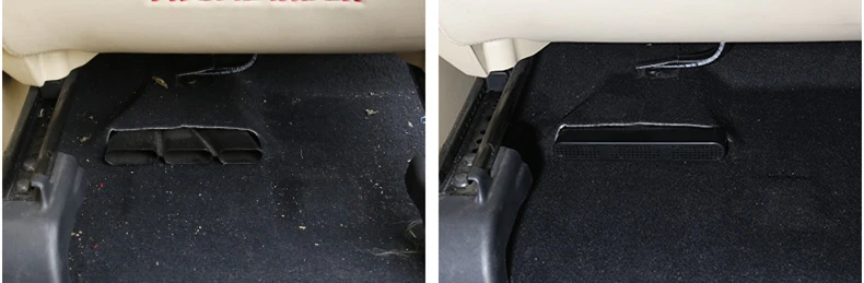 Под сиденьем вентиляционное отверстие на выходе кондиционера защитный чехол