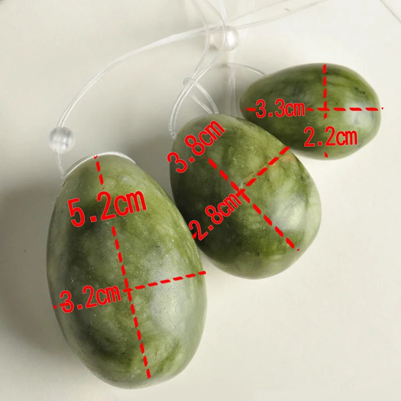 3 шт. яйцевидные нефритовые мышцы тазового дна вагинальные затягивающие яйца