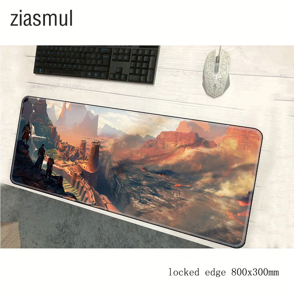 Коврик для мыши dragon age геймер 800x300x3 мм Новое поступление коврик notbook игровой