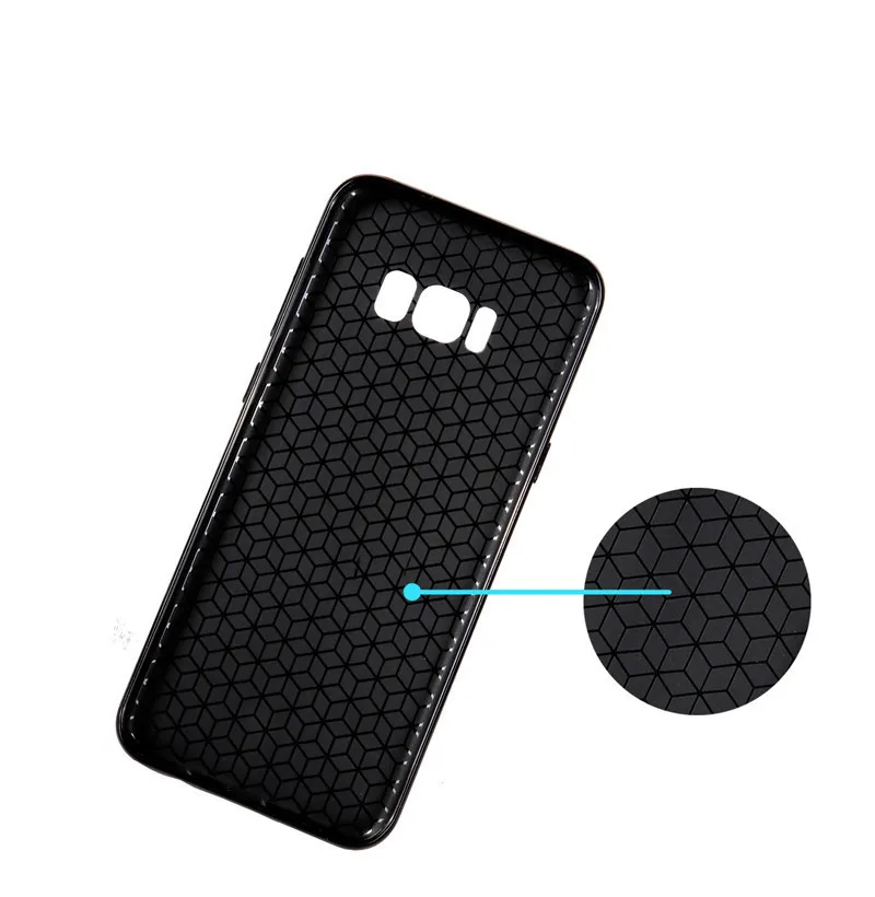 Для samsung galaxy S8 плюс Чехол саржа мягкий скраб ТПУ задняя крышка противоударный для