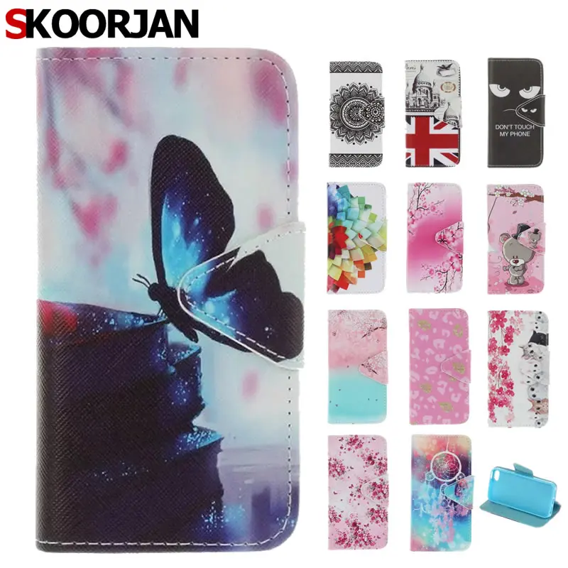 Для Sony Xperia XA F3111 F3113 F3115 чехол для телефона Coque цветок живопись Флип Бумажник Стенд