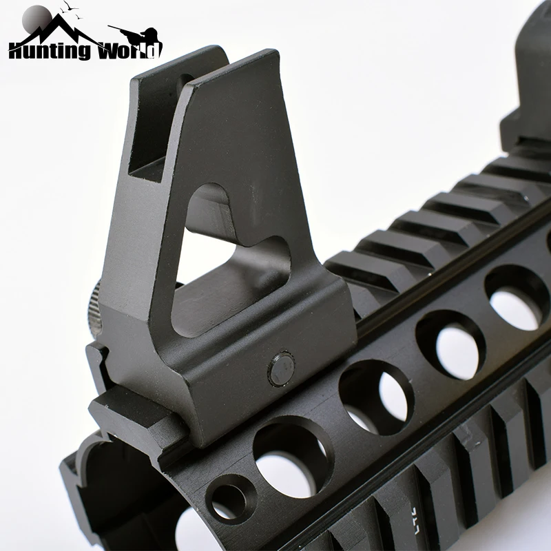 Тактический съемный Стандартный AR-15 плоский верхний передний Железный прицел для газового блока и Handguard подходит для охоты Пикатинни Вивер