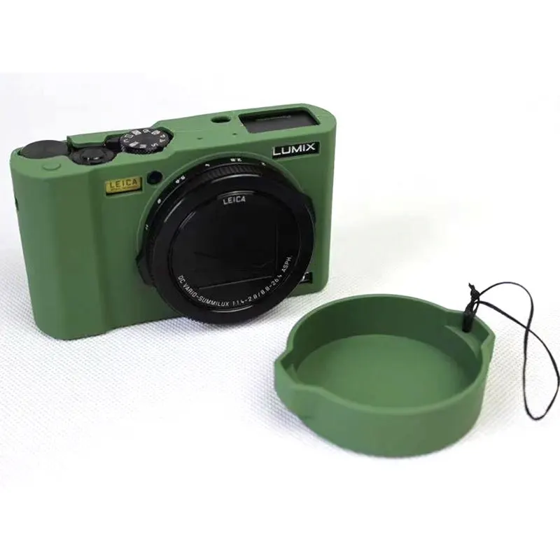 Красивый защитный чехол для камеры Panasonic Lumix LX10 мягкий силиконовый L-X10 с резиновой