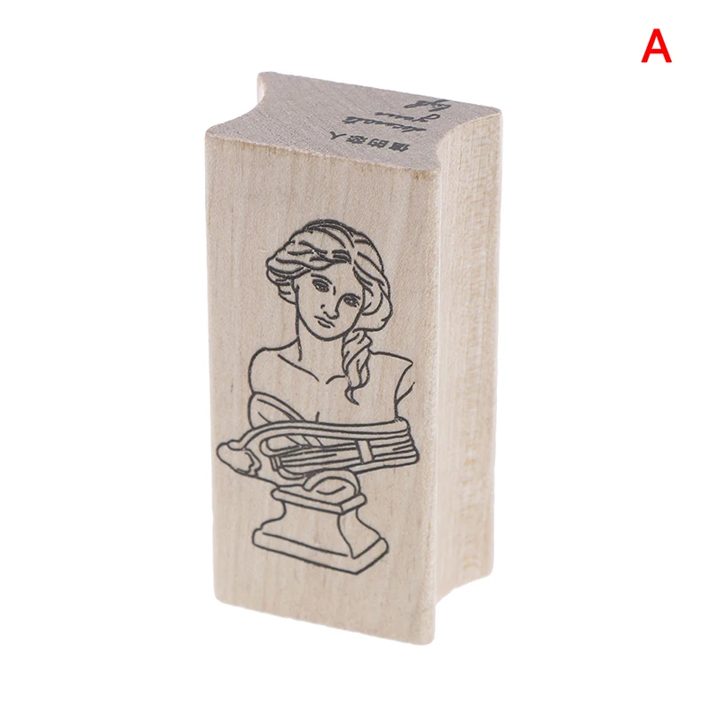 Винтажные гипсовые серии деревянные резиновые штампы для stationery канцелярские DIY для скрапбукинга деревянный штамп