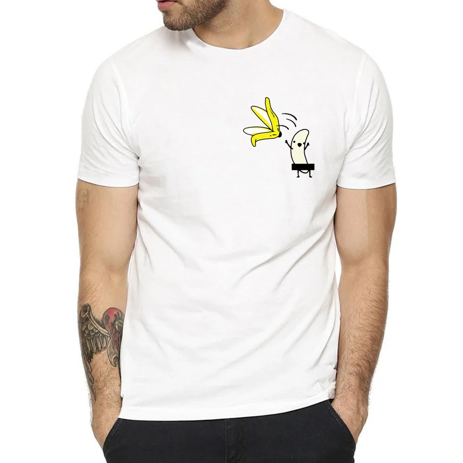 Банановые футболки юмором Disrobe высокое качество с короткими рукавами дизайн