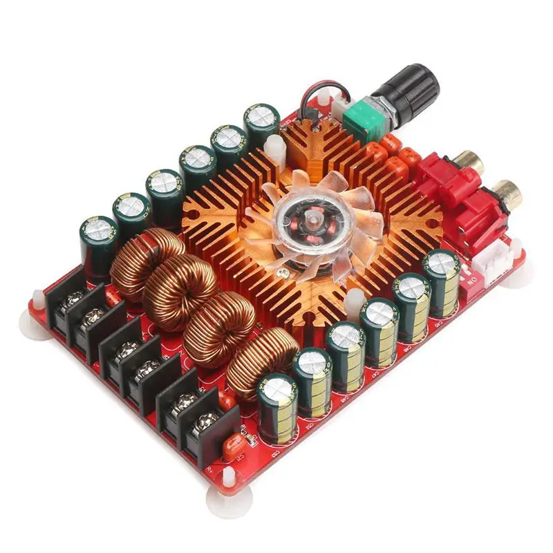 

TDA7498E 2X160W Dual Channel Audio Amplifier Board, Support BTL Mode 1X220W Single Channel, DC 24V Digital Stereo Power Amp Mo