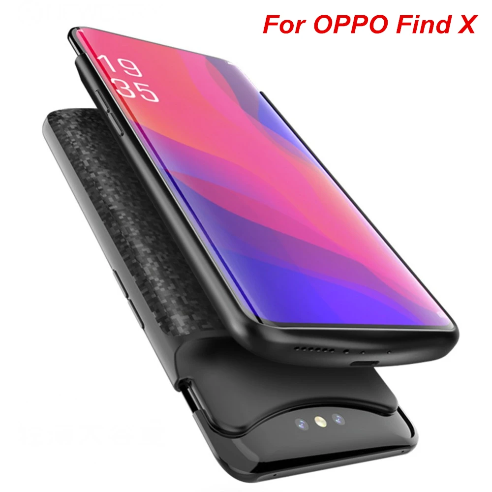 5500 мАч для OPPO Find X чехол аккумулятора умный ПК ABS телефона внешний Смарт