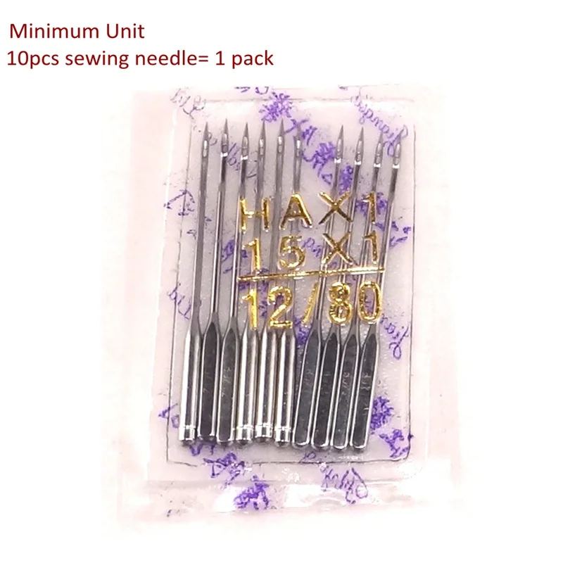 

100pcs Needle Sewing Needles size 12/80 HAX1 15x1 130x705H 705H 130R 15X1H universal for Bernina Janome Domestic sewing machine