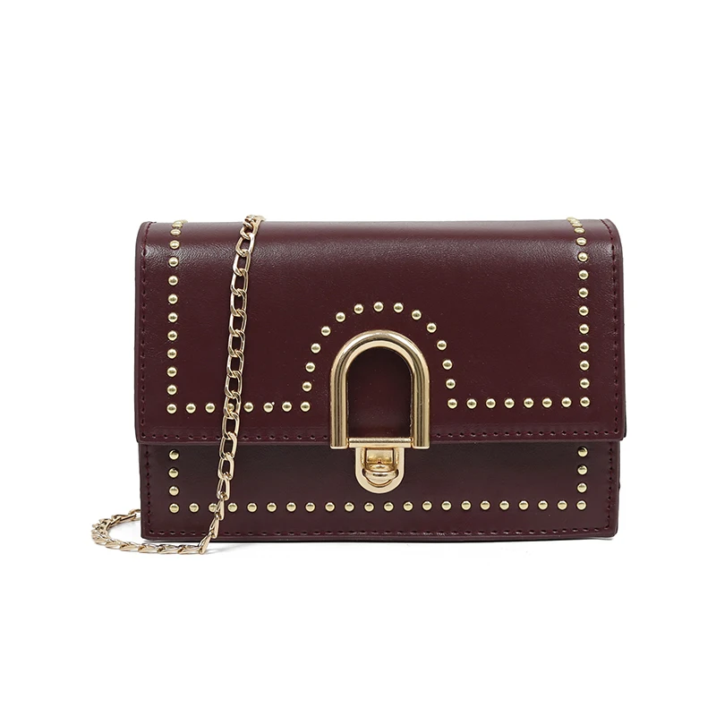 2019 новые женские сумки-мессенджеры роскошные сумки дизайнерские модные заклепки