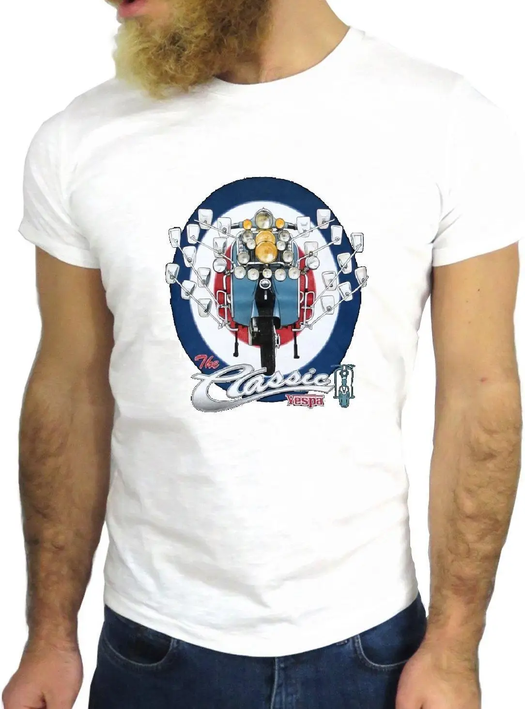 Мужская Летняя коллекция 2019 года мода с круглым вырезом мотоциклетный скутер