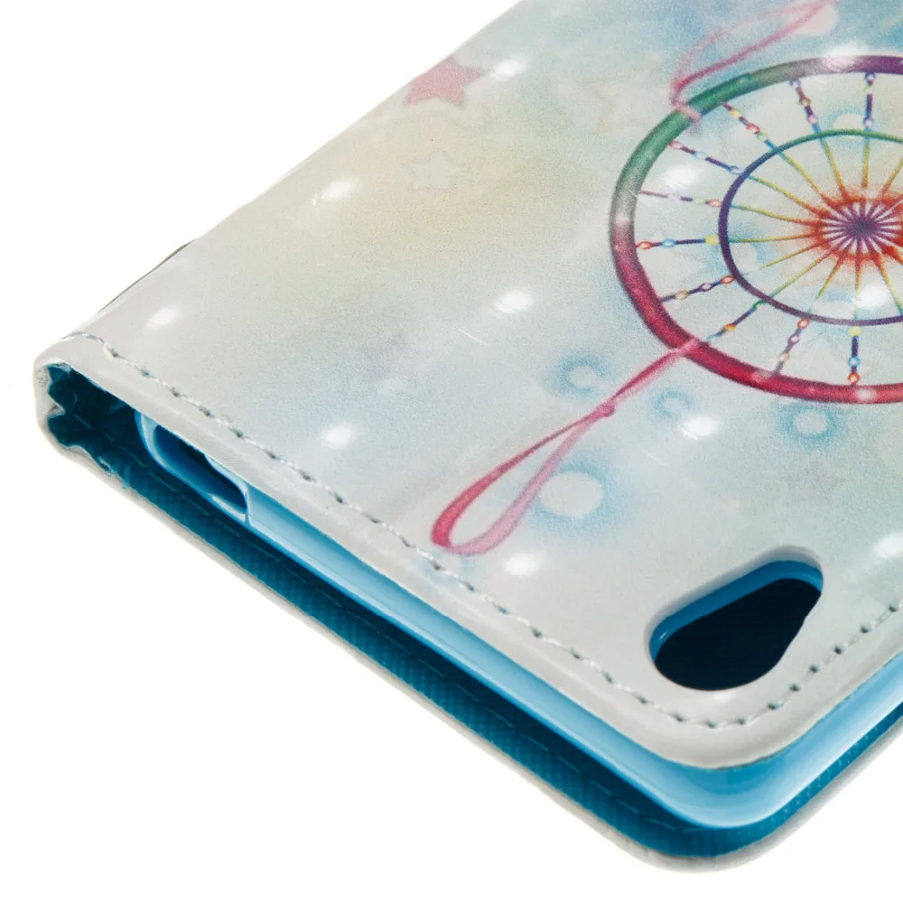 Перо Dream Catcher 3D Красочные кожаный бумажник Flip Стенд чехол для Sony Xperia XA F3111 F3113 Fundas