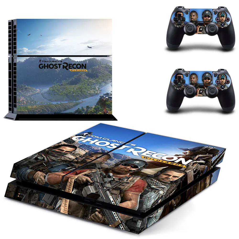Наклейки Tom Clancy's Ghost Recon Wildland для консоли Sony PlayStation 4 и 2 контроллеров PS4|sony stickers|tom